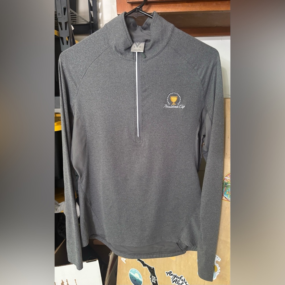 Women’s Presidents Cup Gray Quarter-Zip Pullover